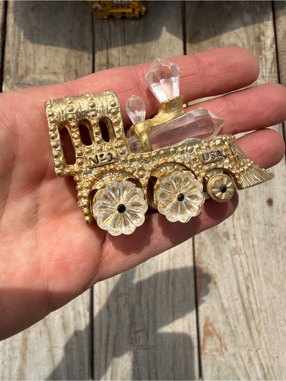 Gold Crystal Decorative Trains - Home Accents - Picture 2 of 5